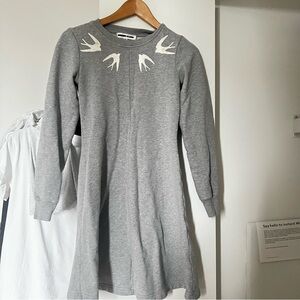 Alexander McQ swallow fleece dress